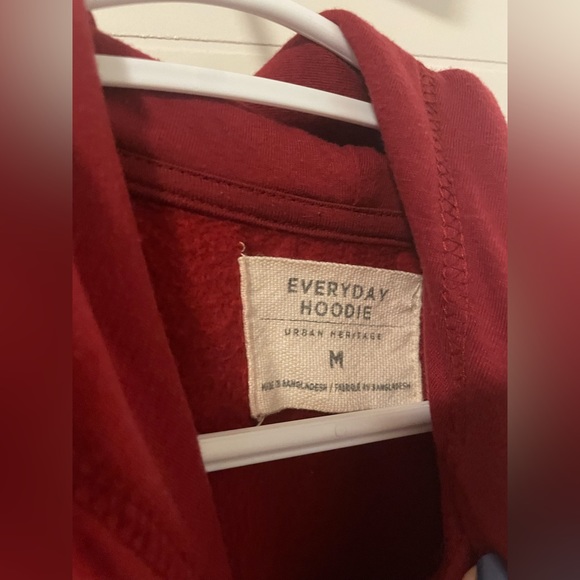 Red hoody! Urban behavior comfy pull over hoody! Hardly worn snug fitted - Picture 3 of 3